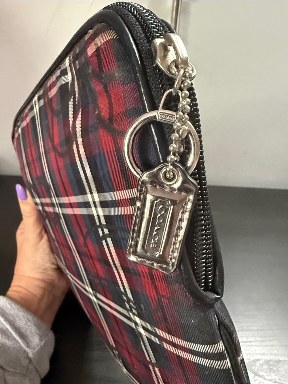 Coach Poppy Tartan Plaid IPad Case - Picture 5 of 10